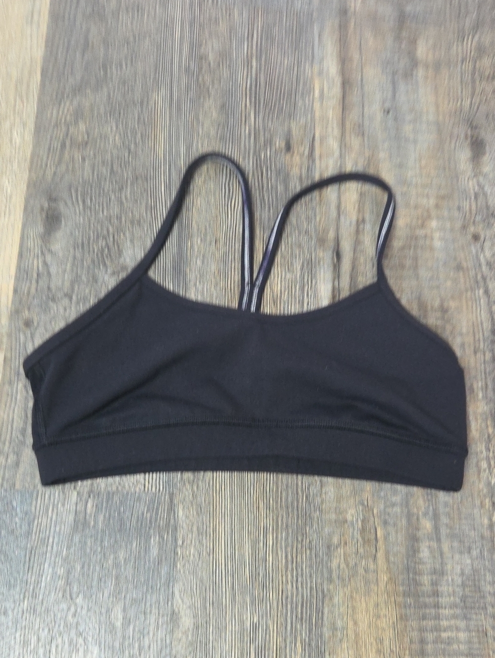 lululemon athletica Black Strappy Sports Bra Size 6